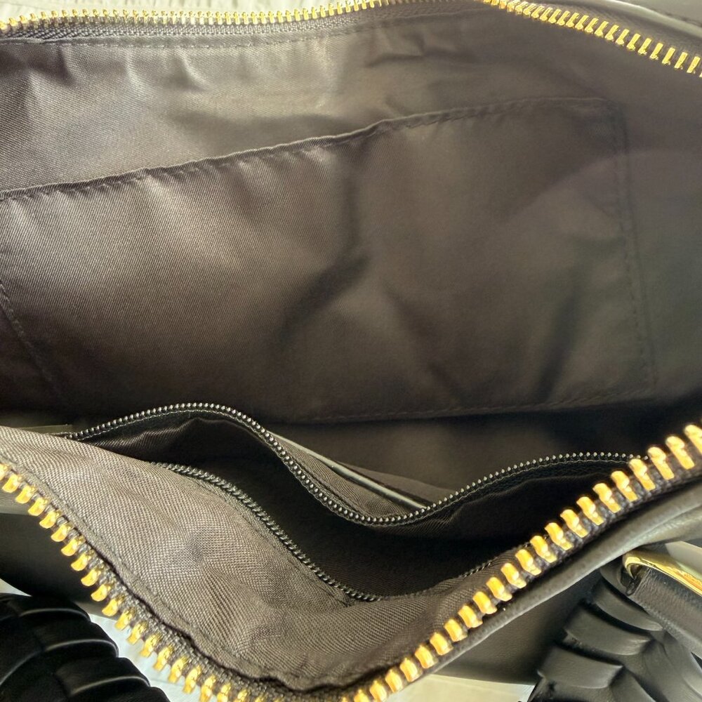 NWT Jules Kae shoulder/crossbody/hobo bag in black vegan leather - Picture 8 of 12